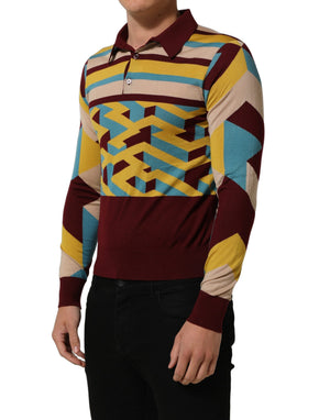 Dolce & Gabbana Mehrfarbiger Pullover aus Kaschmirstrick