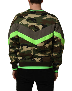 Dolce & Gabbana Mehrfarbiger Camouflage-Pullover für Herren