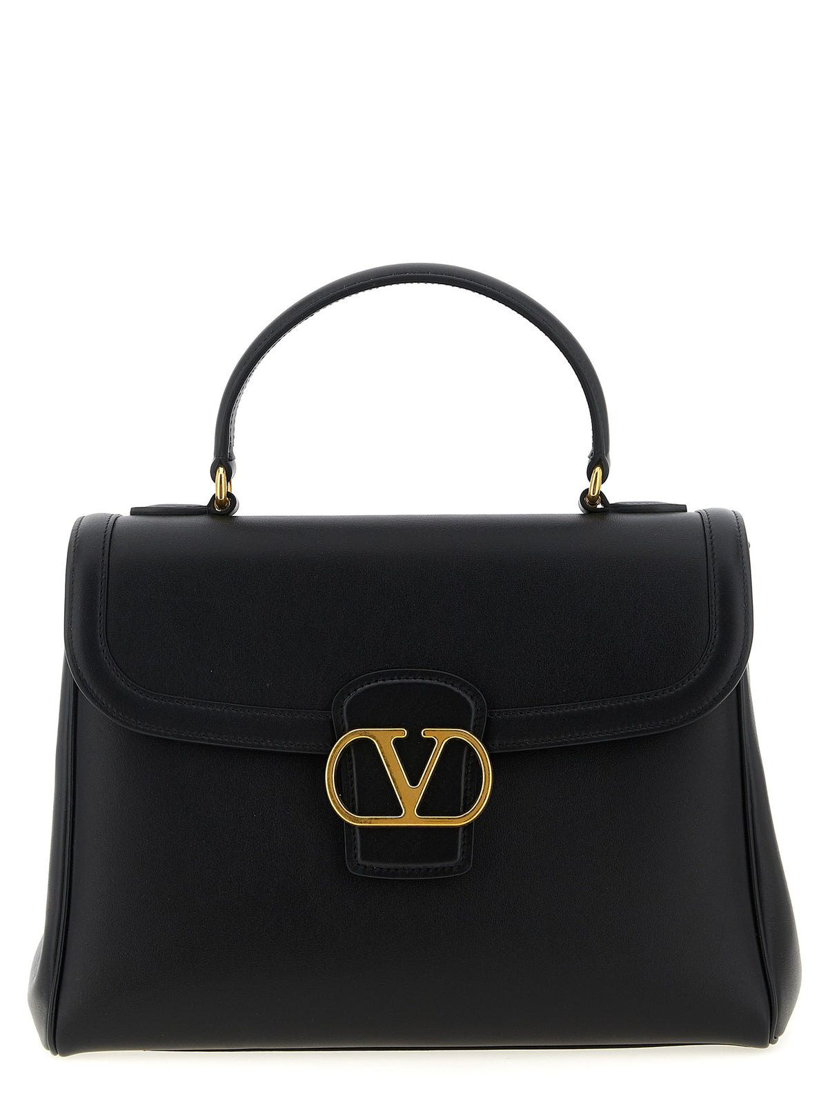 Valentino Garavani Schwarze Kalbsleder-Handtasche
