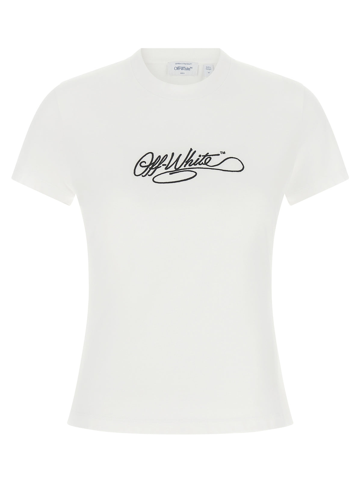 Off-White Weißes Baumwoll-T-Shirt