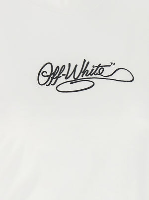 Off-White Weißes Baumwoll-T-Shirt