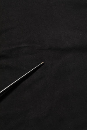 Dolce & Gabbana Schwarzes Baumwoll-T-Shirt mit kurzen Ärmeln und Rundhalsausschnitt
