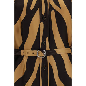 Ferragamo Mehrfarbiges Freizeitkleid aus Viskose