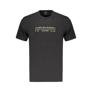 Black Cotton Men's T-Shirt