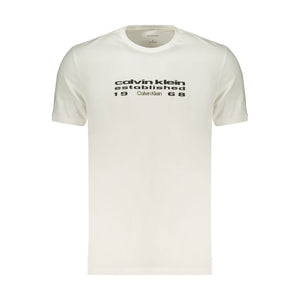 White Cotton Men's T-Shirt