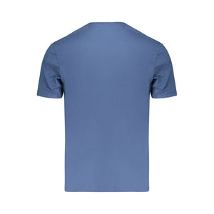 Blue Cotton Men's T-Shirt