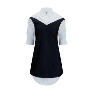 Balenciaga Schwarzes Oves Aries Wollkleid
