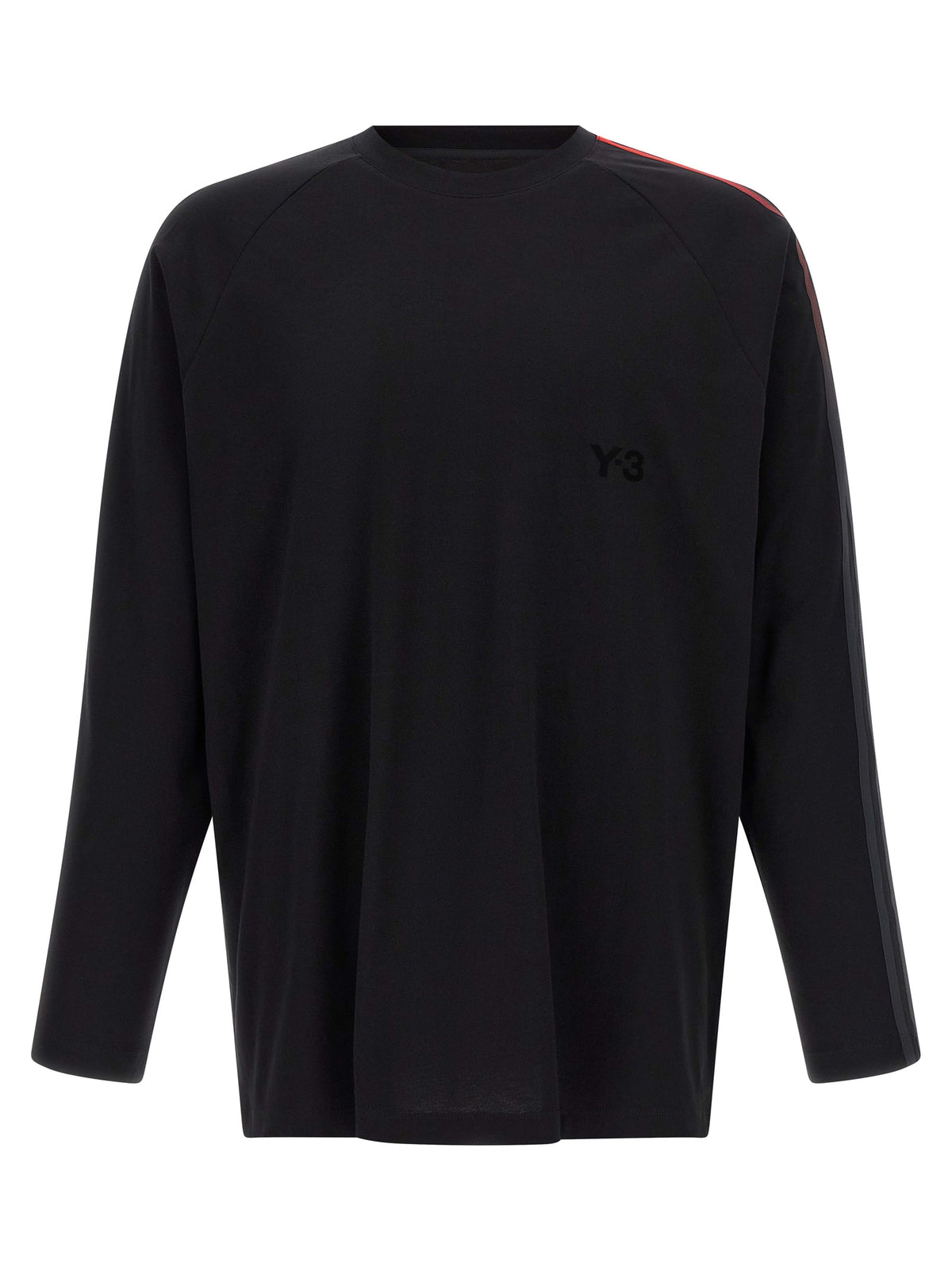 Y-3 Schwarzes Baumwoll-T-Shirt