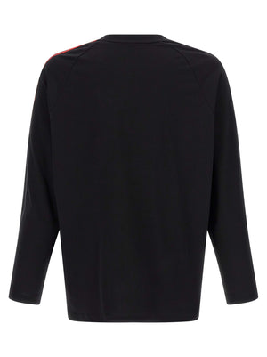 Y-3 Schwarzes Baumwoll-T-Shirt