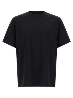 Y-3 Schwarzes Baumwoll-T-Shirt