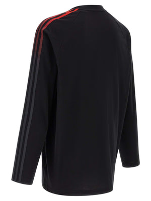Y-3 Schwarzes Baumwoll-T-Shirt