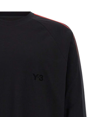 Y-3 Schwarzes Baumwoll-T-Shirt