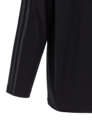 Y-3 Schwarzes Baumwoll-T-Shirt