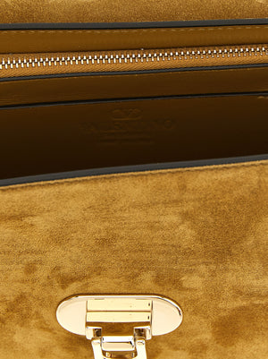 Valentino Garavani Beige Kalbsleder Umhängetasche