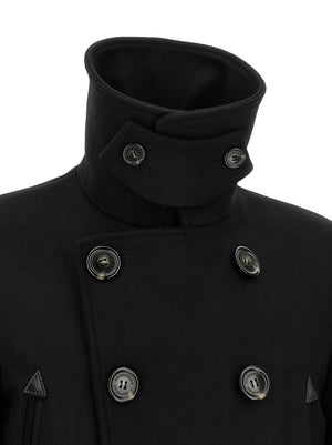 Dsquared² Schwarzer Wollmantel