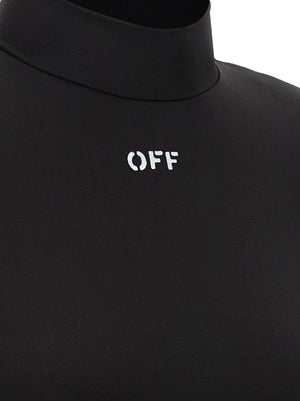 Off-White Schwarzes Hemd aus Acetat