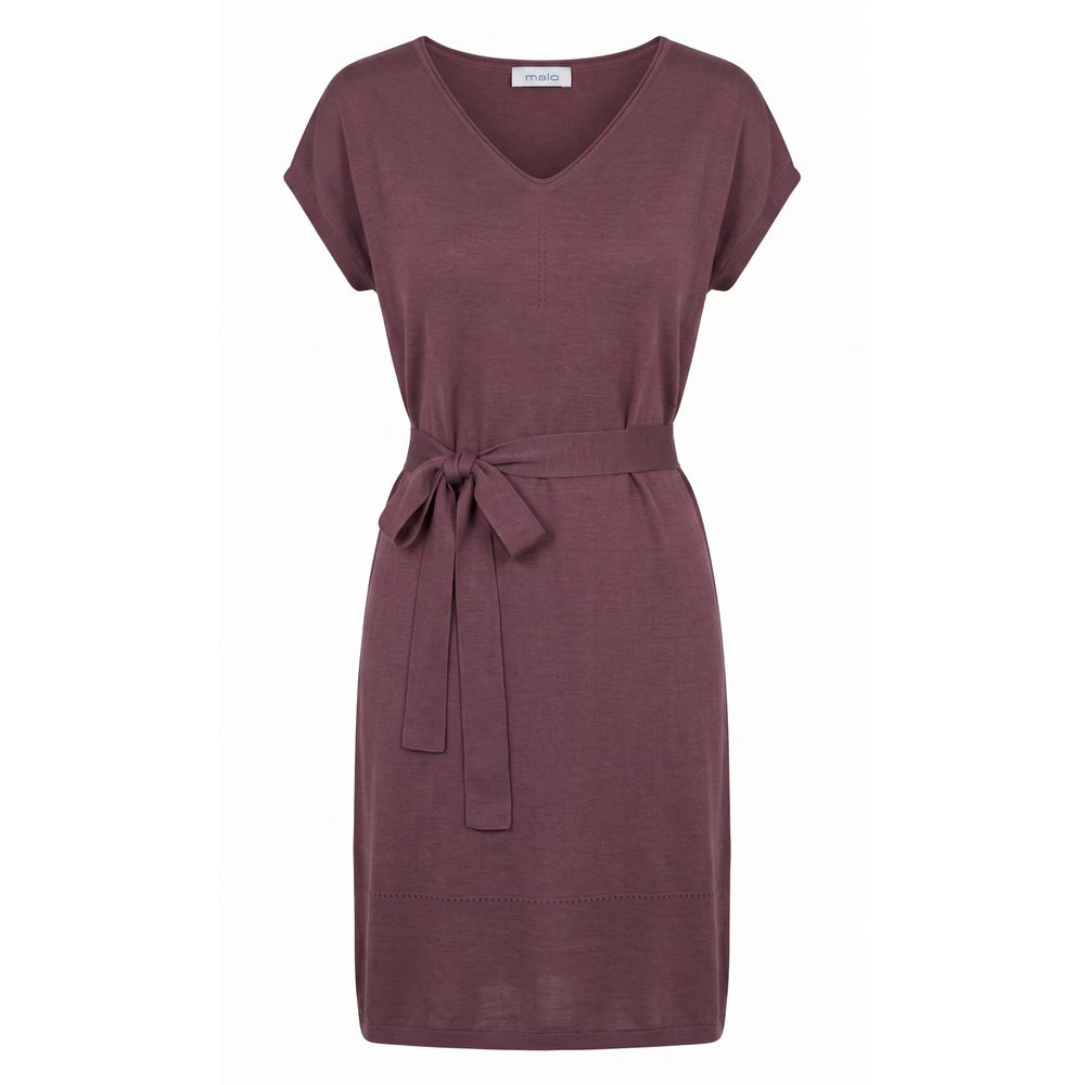 Malo Lila Seidenkleid für Damen