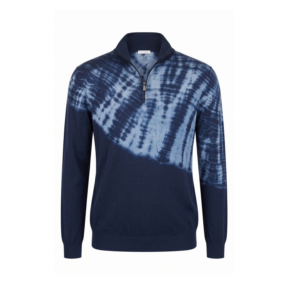 Malo Blauer Baumwollpullover für Herren