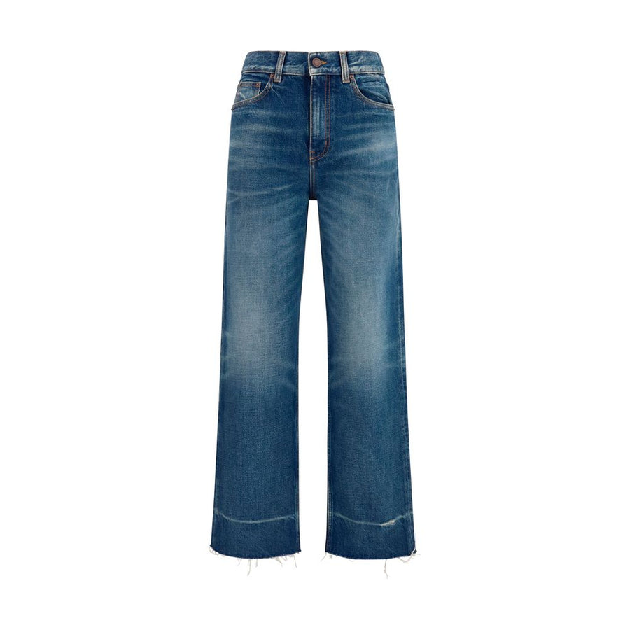 Chloé Blaue Bootcut-Jeans aus Baumwolle