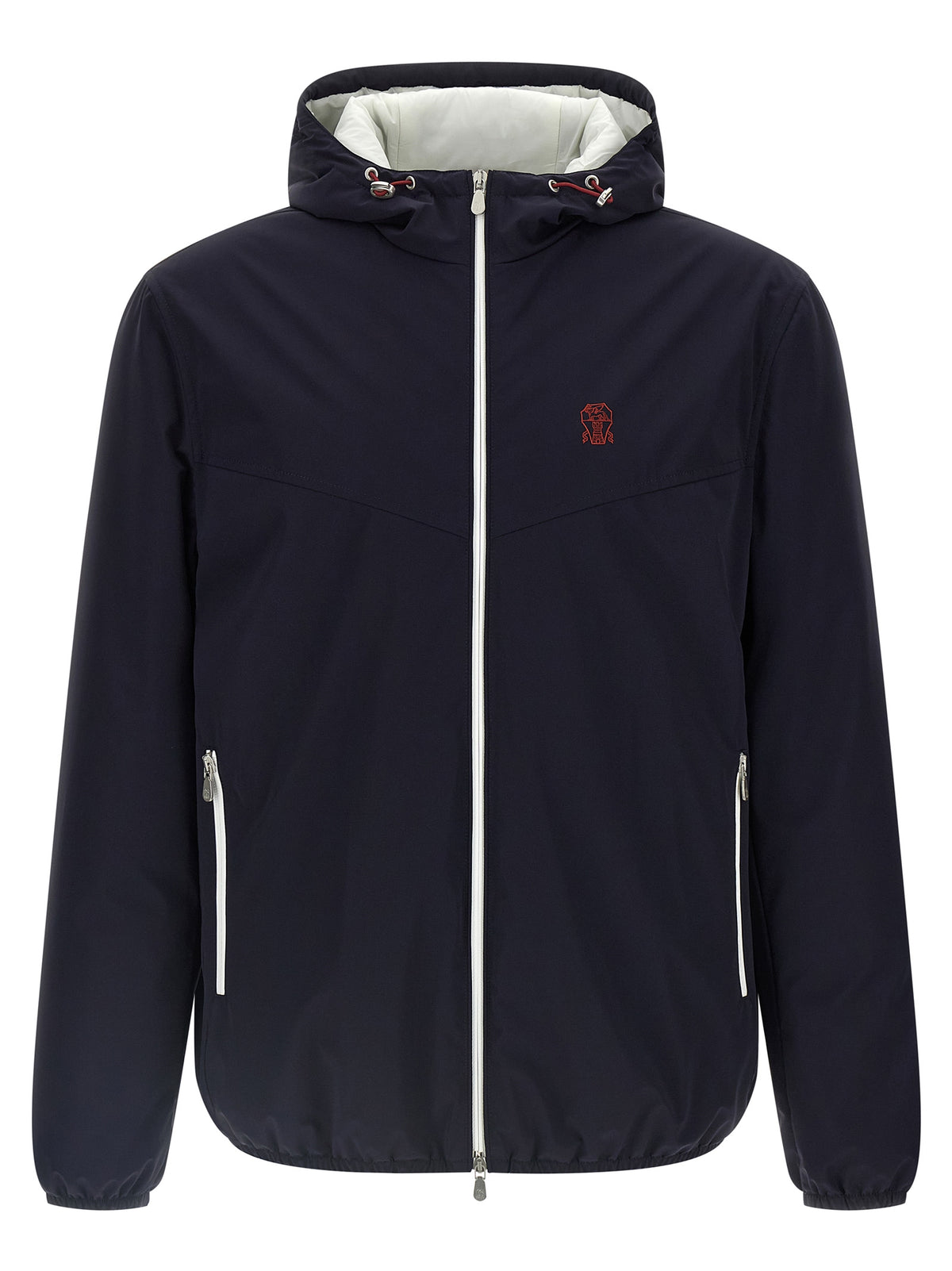 Brunello Cucinelli Blaue Shell-Jacke aus Polyamid