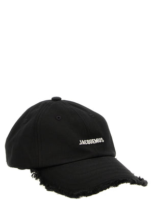 Jacquemus Schwarze Baumwollkappe (Baseball Cap)