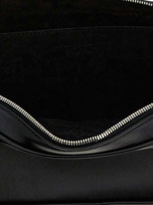 Magda Butrym Schwarze Kalbsleder-Schultertasche
