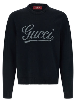 Gucci Blauer Wollcardigan