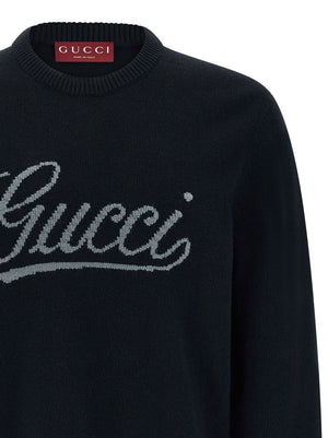 Gucci Blauer Wollcardigan