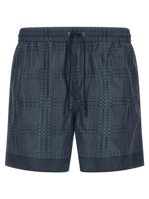 Gucci Blaue Badeshorts aus Polyester