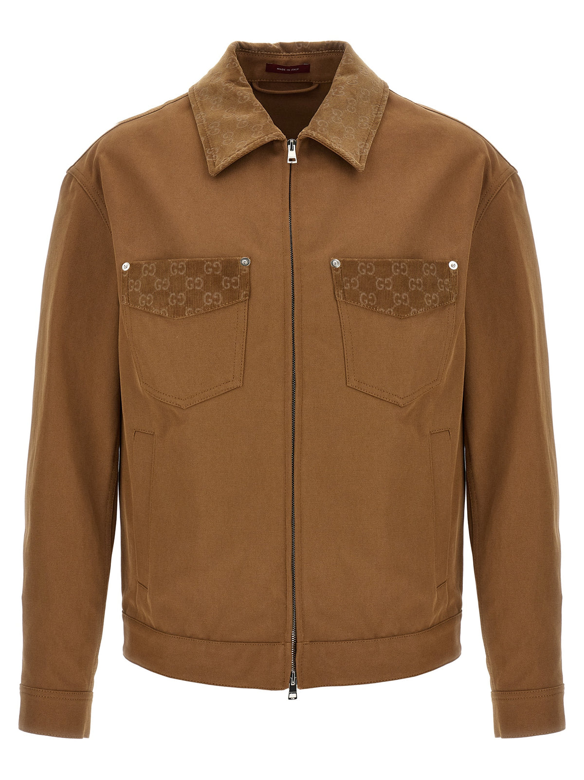 Gucci Braune Baumwolljacke in voller Länge