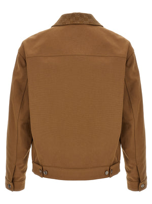Gucci Braune Baumwolljacke in voller Länge