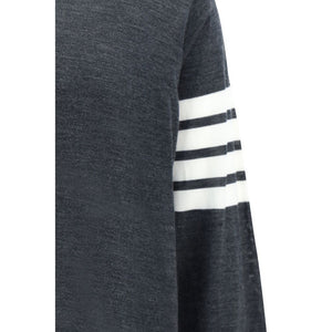 Thom Browne Grauer Oves Aries Wollpullover
