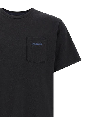 PATAGONIA Schwarzes Baumwoll-T-Shirt