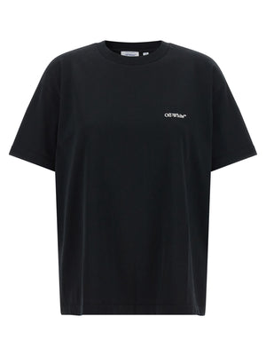 Off-White Schwarzes Baumwoll-T-Shirt