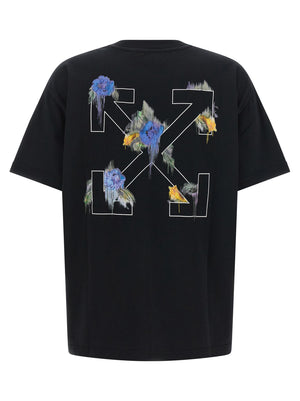Off-White Schwarzes Baumwoll-T-Shirt