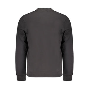 Black Cotton Mens Sweatshirt