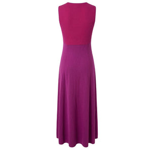 Malo Lila Seidenkleid für Damen
