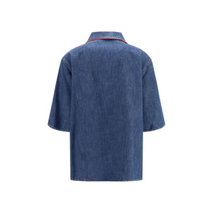 Valentino Garavani Blaues Denim-Hemd