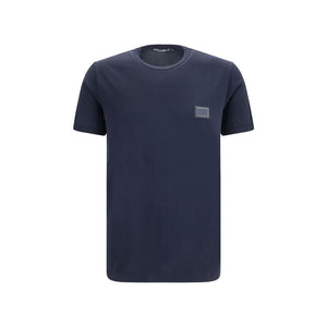 Dolce & Gabbana Schwarzes Baumwoll-T-Shirt