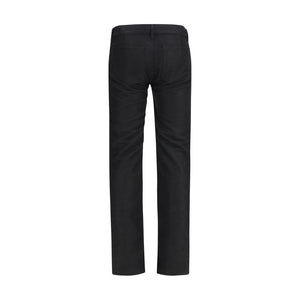 Rick Owens Schwarze Oves Aries Straight-Leg Jeans aus Wolle