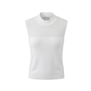 Malo Weißer Seidenpullover für Damen