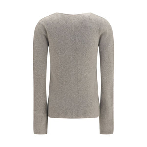 Rick Owens Grauer Kaschmirpullover