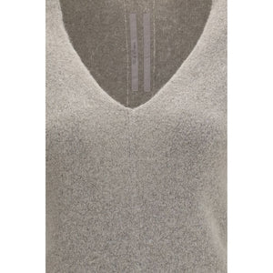 Rick Owens Grauer Kaschmirpullover