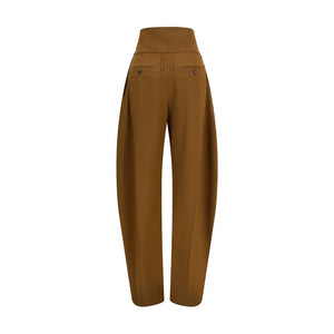 Ferragamo Braune Hose aus Ovis Aries Wolle Aries