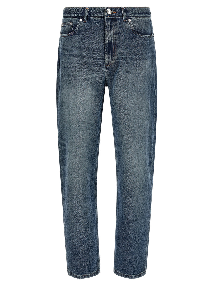 A.P.C. Blaue Jeans aus Baumwolle im geraden Schnitt