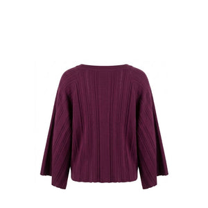 Malo Lila Baumwoll-Damenpullover