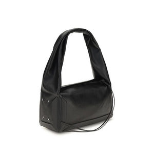 Maison Margiela Schwarze Lederhandtasche