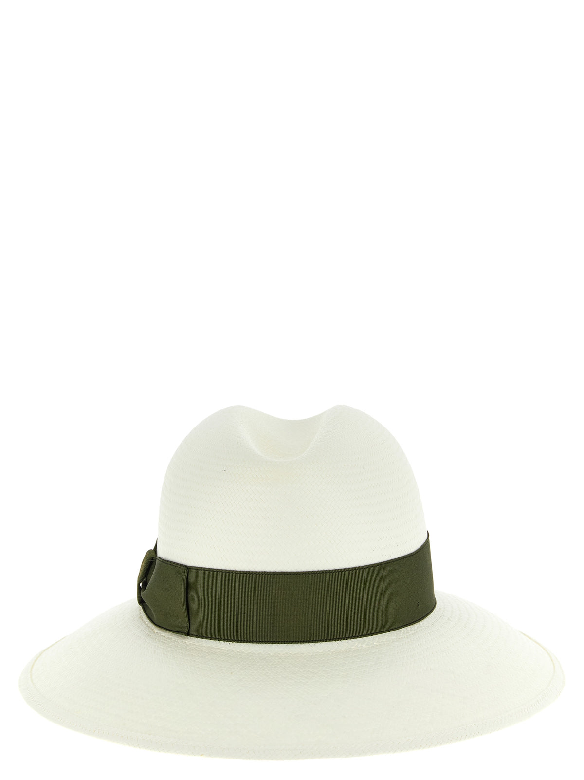 Borsalino Zweifarbiger Fedora aus Hanf