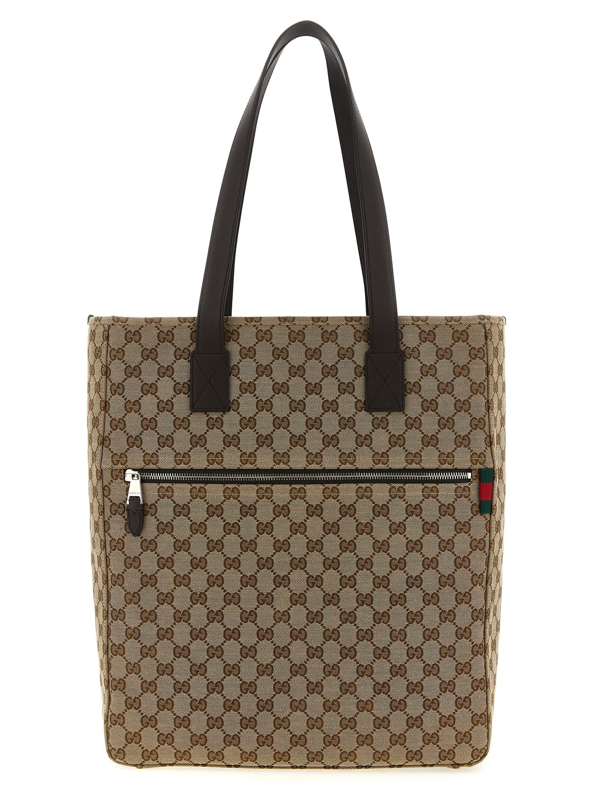 Gucci Braune Schultertasche aus Polyester