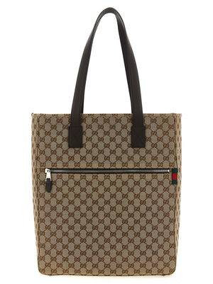 Gucci Braune Schultertasche aus Polyester
